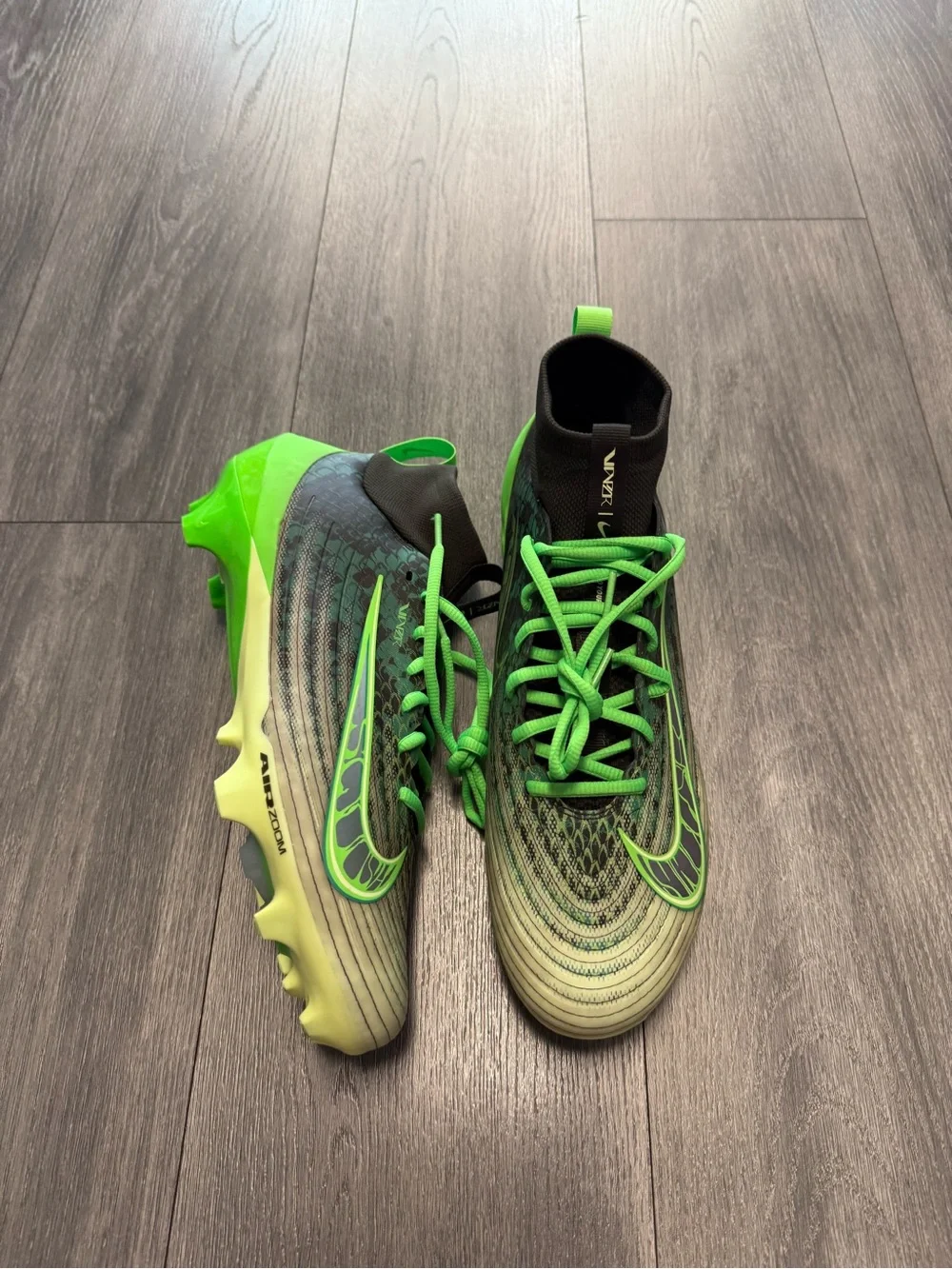 NIKE Vapor Pro 1 Football Cleats 'CeeDee Lamb'  Green Silver IF0108-300 Sz 10.5